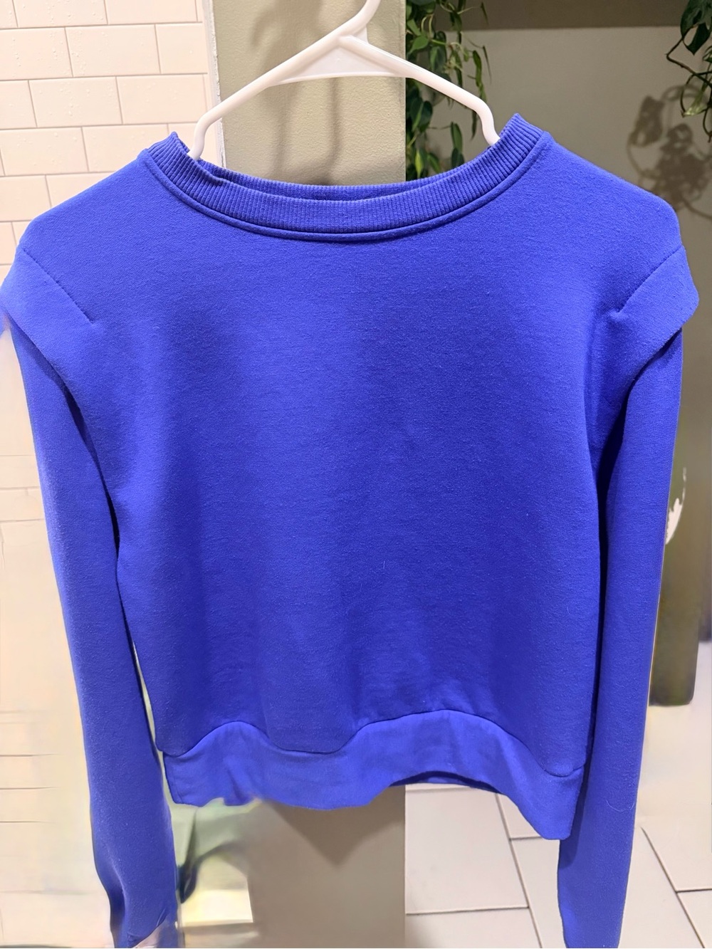 Calia Crewneck Sweatshirt with Shoulder Detail